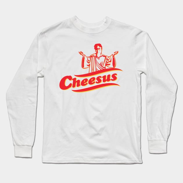 Our lord and savior Cheesus Long Sleeve T-Shirt by DankSpaghetti